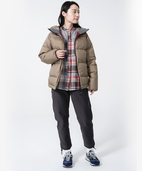 KRIFF MAYER Lady's Collection（クリフメイヤーレディースコレクション）の「NANGAコラボレトロダウンJKT（ダウンジャケット/コート・レディース・ブラック/ベージュ/カーキ/ネイビー・LARGE/MEDIUM）」の12枚目の写真