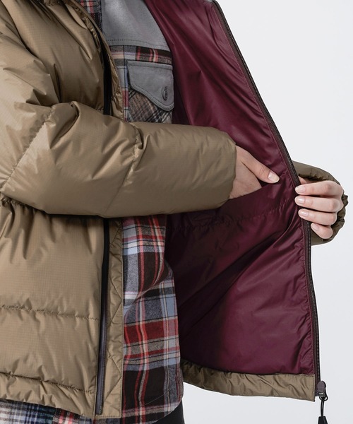 KRIFF MAYER Lady's Collection（クリフメイヤーレディースコレクション）の「NANGAコラボレトロダウンJKT（ダウンジャケット/コート・レディース・ブラック/ベージュ/カーキ/ネイビー・LARGE/MEDIUM）」の18枚目の写真