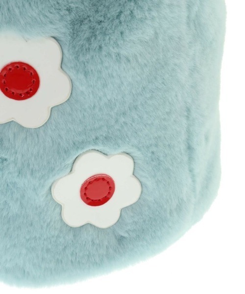 Candy Stripper（キャンディストリッパー）の「FLOWER DRAWSTRING バッグ（ハンドバッグ・レディース・ライトブルー/ブラック・FREE）」の7枚目の写真