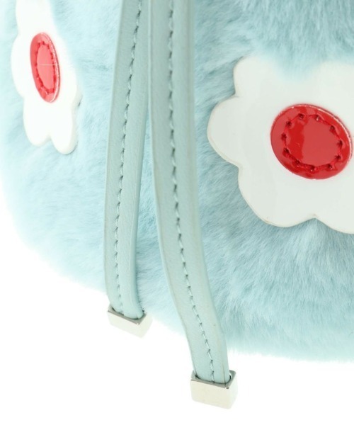 Candy Stripper（キャンディストリッパー）の「FLOWER DRAWSTRING バッグ（ハンドバッグ・レディース・ライトブルー/ブラック・FREE）」の4枚目の写真