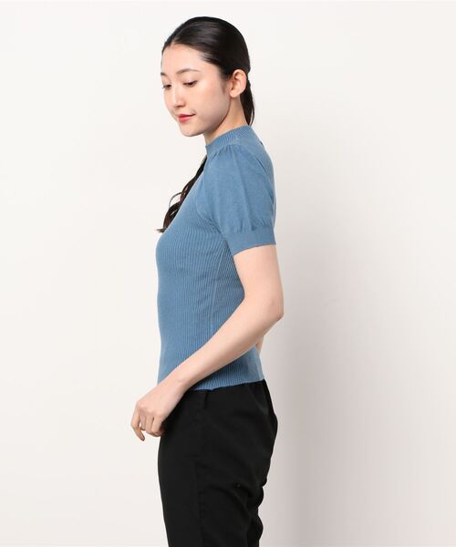 WEGO（ウィゴー）の「WEGO/【ZOZOTOWN＆一部店限定】ハイネックパフスリーブセーター（ニット/セーター・レディース・ブルー/ベージュ/ブラック/ホワイト・FREE）」の8枚目の写真