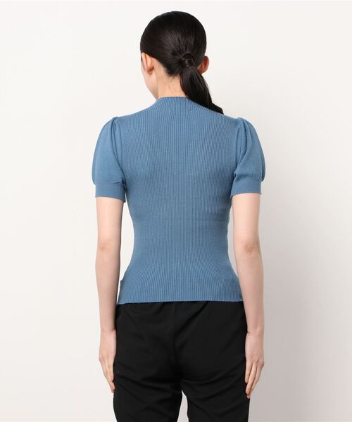 WEGO（ウィゴー）の「WEGO/【ZOZOTOWN＆一部店限定】ハイネックパフスリーブセーター（ニット/セーター・レディース・ブルー/ベージュ/ブラック/ホワイト・FREE）」の13枚目の写真