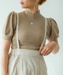 WEGO | WEGO/【ZOZOTOWN＆一部店限定】ハイネックパフスリーブセーター(ニット/セーター)