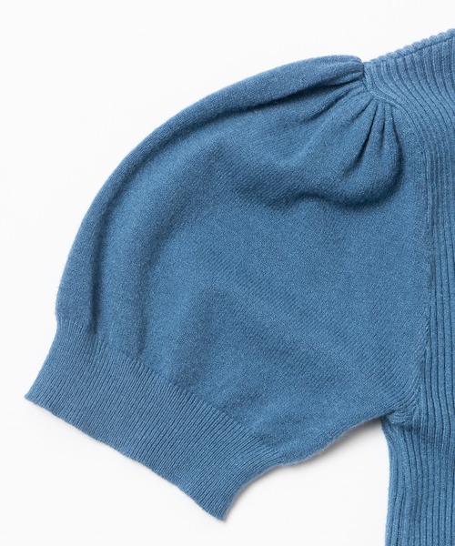 WEGO（ウィゴー）の「WEGO/【ZOZOTOWN＆一部店限定】ハイネックパフスリーブセーター（ニット/セーター・レディース・ブルー/ベージュ/ブラック/ホワイト・FREE）」の11枚目の写真