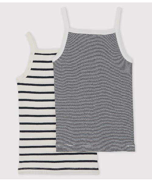 PETIT BATEAU(プチバトー)の「マリニエール&ミラレキャミソール2枚組(キャミソール・キッズ・その他・5YEAR/3YEAR/4YEAR/2YEAR)」の2枚目の写真