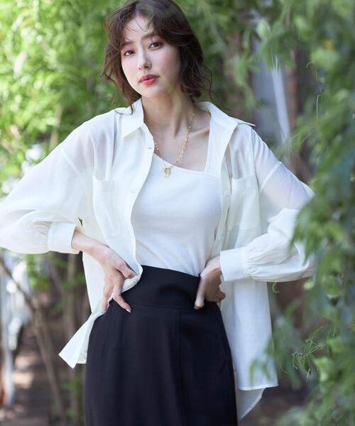 INGNI(イング)の「スクエアトップネックレス(ネックレス・レディース・ゴールド・ONE SIZE)」の2枚目の写真