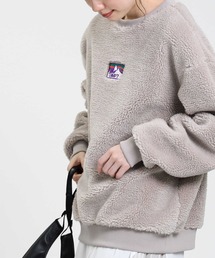 CAMP7 | 【CAMP7】マウンテン刺繍ロゴボアプルオーバー(スウェット)