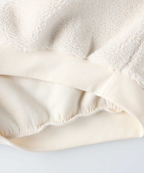 CAMP7(キャンプセブン)の「【CAMP7】マウンテン刺繍ロゴボアプルオーバー(スウェット・レディース・ブラック/グレー/オフホワイト・S/M/L)」の7枚目の写真