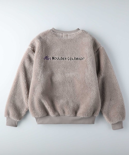 CAMP7(キャンプセブン)の「【CAMP7】マウンテン刺繍ロゴボアプルオーバー(スウェット・レディース・ブラック/グレー/オフホワイト・S/M/L)」の11枚目の写真