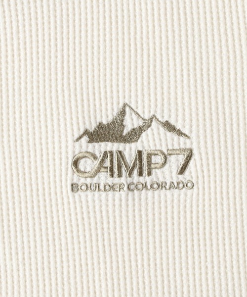 CAMP7（キャンプセブン）の「【CAMP7】ワッフルロンＴ（Tシャツ/カットソー・キッズ・ブラック/パープル/ブルー/グリーン/ベージュ/オフホワイト・105/120/130/155/140）」の17枚目の写真