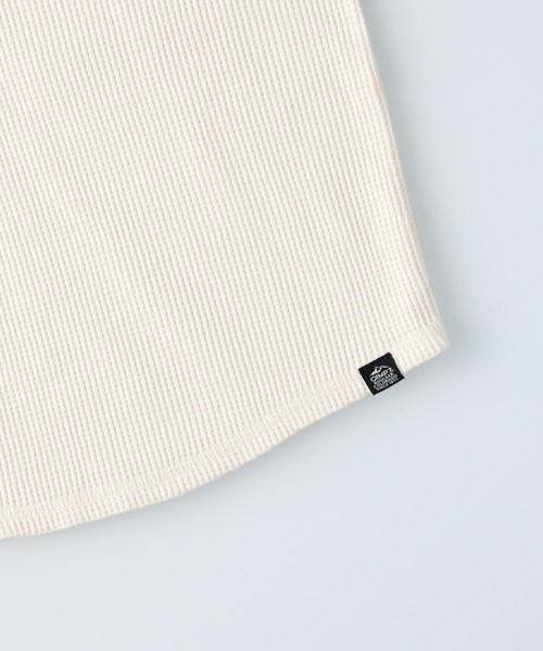 CAMP7（キャンプセブン）の「【CAMP7】ワッフルロンＴ（Tシャツ/カットソー・キッズ・ブラック/パープル/ブルー/グリーン/ベージュ/オフホワイト・105/120/130/155/140）」の19枚目の写真