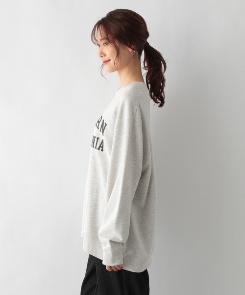 GLOBAL WORK（グローバルワーク）の「キレイ見えサラサラプリント長袖/958095（Tシャツ/カットソー・レディース・ライトグレー/ネイビー/オフホワイト/カーキ/ダークグレー・MEDIUM/LARGE）」の17枚目の写真