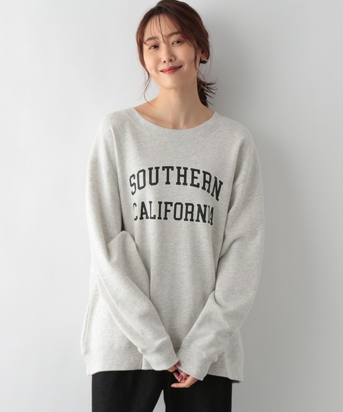 GLOBAL WORK（グローバルワーク）の「キレイ見えサラサラプリント長袖/958095（Tシャツ/カットソー・レディース・ライトグレー/ネイビー/オフホワイト/カーキ/ダークグレー・MEDIUM/LARGE）」の9枚目の写真