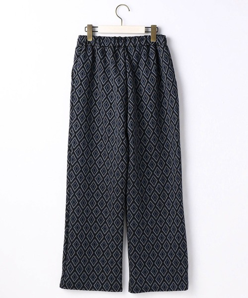 NICOLE white(ニコルホワイト)の「ダマスク柄ジャガードパンツ(その他パンツ・レディース・ベージュ系/ブラウン系/ブルー系・FREE)」の6枚目の写真