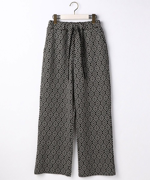 NICOLE white(ニコルホワイト)の「ダマスク柄ジャガードパンツ(その他パンツ・レディース・ベージュ系/ブラウン系/ブルー系・FREE)」の17枚目の写真