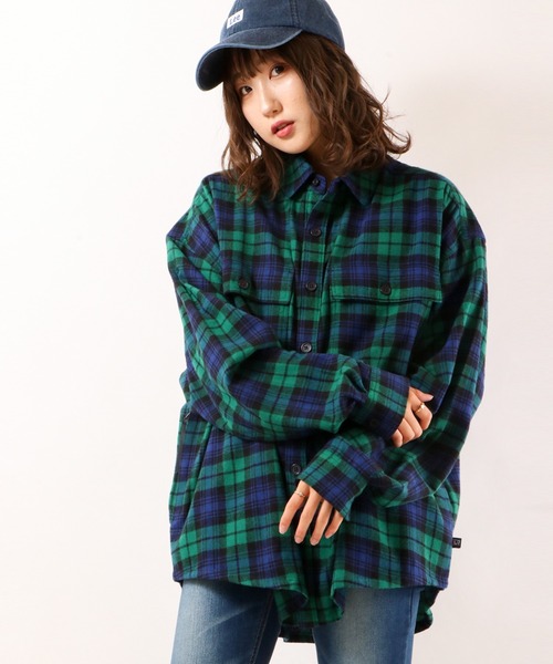 FILA(フィラ)の「FILA ネルチェックシャツ(シャツ/ブラウス・メンズ・イエロー/グリーン・XL/L/M/S)」の2枚目の写真