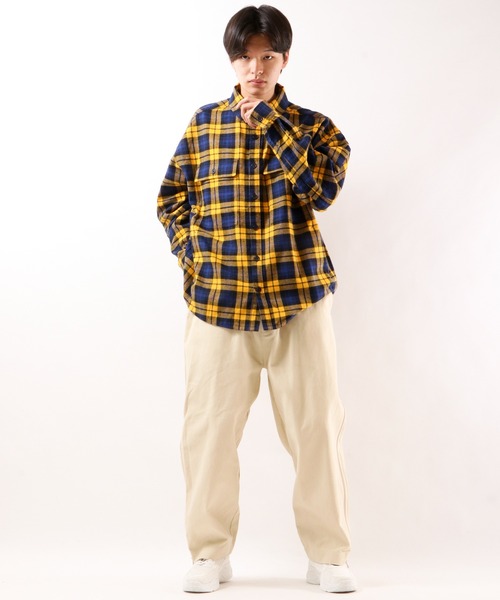FILA(フィラ)の「FILA ネルチェックシャツ(シャツ/ブラウス・メンズ・イエロー/グリーン・XL/L/M/S)」の21枚目の写真