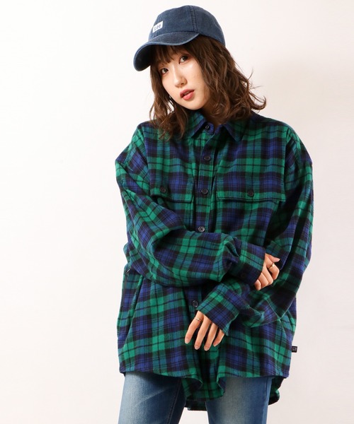 FILA(フィラ)の「FILA ネルチェックシャツ(シャツ/ブラウス・メンズ・イエロー/グリーン・XL/L/M/S)」の4枚目の写真