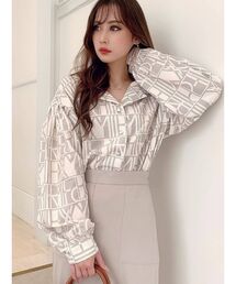 RESEXXY | バイカラーパターンボリュームシャツ(シャツ/ブラウス)