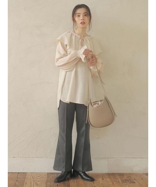 Green　Parks（グリーンパークス）の「・エリプスショルダーバッグ＊（ショルダーバッグ・レディース・ブラック/グレイッシュベージュ/ブラウン・FREE）」の15枚目の写真