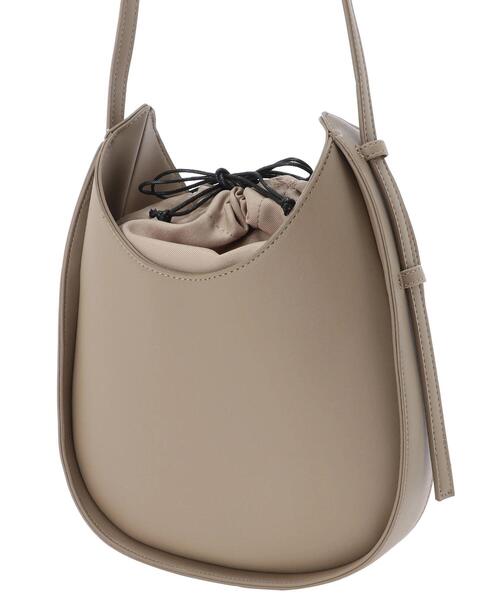 Green　Parks（グリーンパークス）の「・エリプスショルダーバッグ＊（ショルダーバッグ・レディース・ブラック/グレイッシュベージュ/ブラウン・FREE）」の19枚目の写真