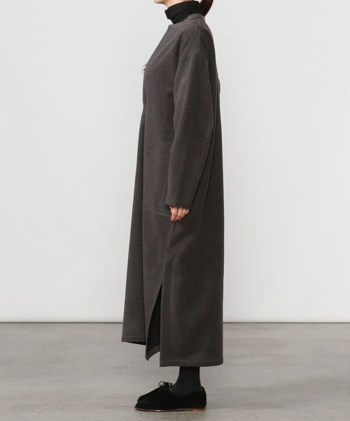 UNFIL（アンフィル）の「【unfil】カフタンドレス WOMEN（ワンピース・レディース・ベージュ/ダークグレー・0）」の10枚目の写真
