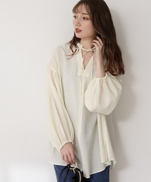 N.（N. Natural Beauty Basic） | ◆前後２ＷＡＹハイネックブラウス(シャツ/ブラウス)