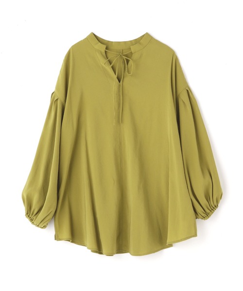 N.（N. Natural Beauty Basic）（エヌエヌナチュラルビューティーベーシック）の「◆前後２ＷＡＹハイネックブラウス（シャツ/ブラウス・レディース・オフホワイト/ブラック/イエロー・MEDIUM）」の18枚目の写真