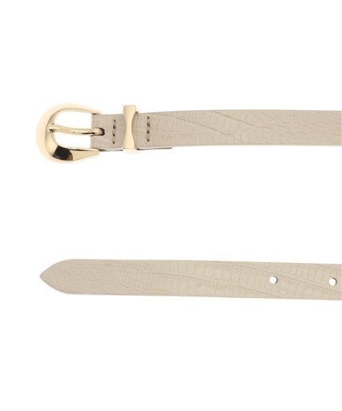 Noble（ノーブル）の「【LEFIJE】リザードベルト（ベルト・レディース・ブラック/アイボリー・FREE）」の3枚目の写真