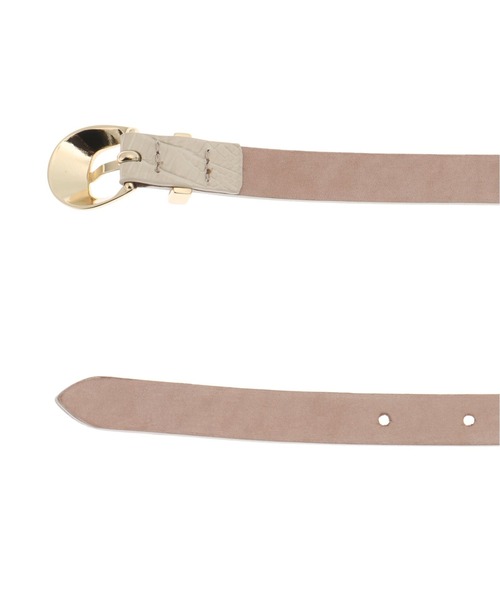 Noble（ノーブル）の「【LEFIJE】リザードベルト（ベルト・レディース・ブラック/アイボリー・FREE）」の4枚目の写真