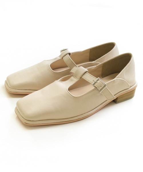 AmiAmi（アミアミ）の「Tストラップローファー（ローファー・レディース・ブラック/ブラウン/ピンク/アイボリー・L/LL/M/S）」の19枚目の写真