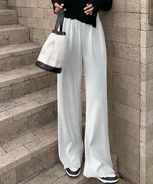 c.u.l(シーユーエル)の「【c.u.l:w】ハイウエストルーズパンツ culw102(スラックス・レディース・ホワイト/ブラック/ブラウン・FREE)」の7枚目の写真