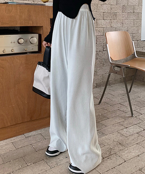 c.u.l(シーユーエル)の「【c.u.l:w】ハイウエストルーズパンツ culw102(スラックス・レディース・ホワイト/ブラック/ブラウン・FREE)」の9枚目の写真