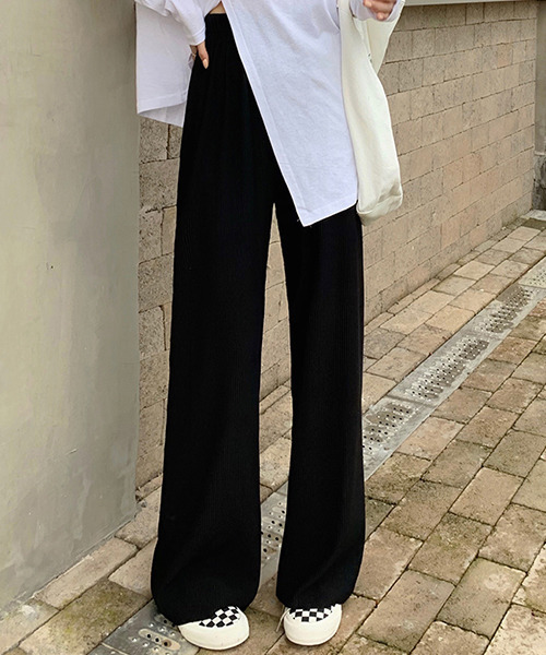 c.u.l(シーユーエル)の「【c.u.l:w】ハイウエストルーズパンツ culw102(スラックス・レディース・ホワイト/ブラック/ブラウン・FREE)」の11枚目の写真