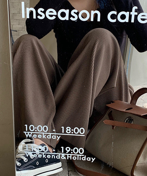 c.u.l(シーユーエル)の「【c.u.l:w】ハイウエストルーズパンツ culw102(スラックス・レディース・ホワイト/ブラック/ブラウン・FREE)」の19枚目の写真