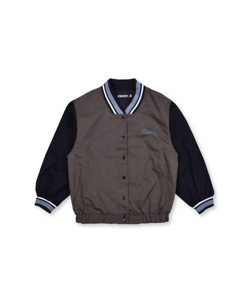 ZIDDY（ジディ）の「ZIDDY/【ニコ☆プチ掲載】 バック ロゴ スタジャン（130cm~160cm）（スタジャン・キッズ・グレー/ブルー・130/140/160/150）」の13枚目の写真