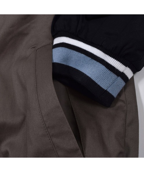 ZIDDY（ジディ）の「ZIDDY/【ニコ☆プチ掲載】 バック ロゴ スタジャン（130cm~160cm）（スタジャン・キッズ・グレー/ブルー・130/140/160/150）」の21枚目の写真