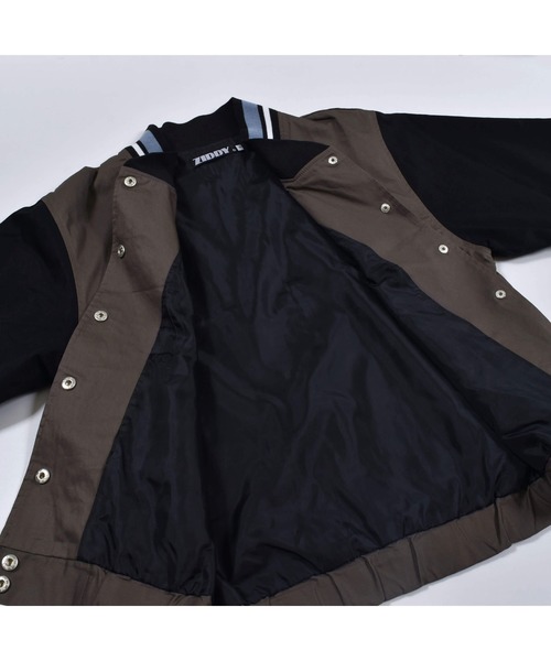 ZIDDY（ジディ）の「ZIDDY/【ニコ☆プチ掲載】 バック ロゴ スタジャン（130cm~160cm）（スタジャン・キッズ・グレー/ブルー・130/140/160/150）」の11枚目の写真