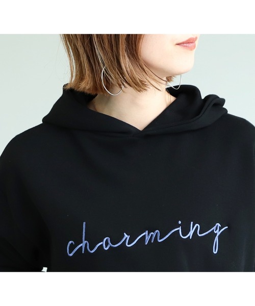 reca（レカ）の「筆記体刺繍パーカー（パーカー・レディース・ブラック/アイボリー/モカ・FREE）」の13枚目の写真