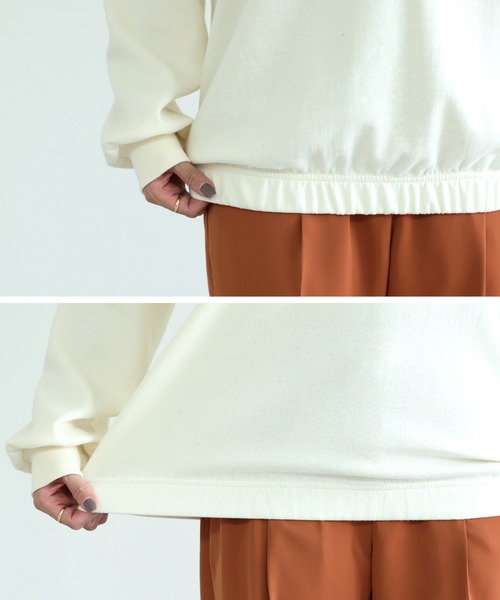 reca（レカ）の「筆記体刺繍パーカー（パーカー・レディース・ブラック/アイボリー/モカ・FREE）」の8枚目の写真