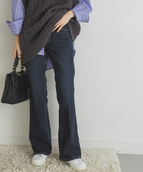 SOMETHING（サムシング）の「SOMETHING　LISA FLARE（デニムパンツ・レディース・ライトブルー/ブラック/ブラウン/ブルー系その他・27/28）」の4枚目の写真