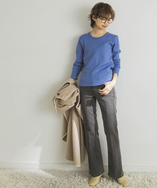 SOMETHING（サムシング）の「SOMETHING　LISA FLARE（デニムパンツ・レディース・ライトブルー/ブラック/ブラウン/ブルー系その他・27/28）」の14枚目の写真