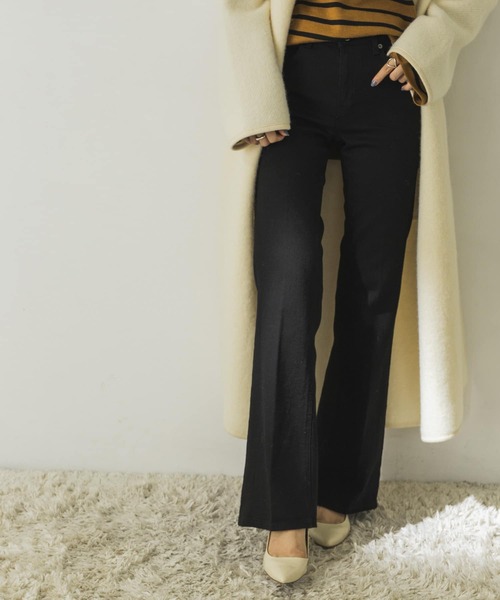 SOMETHING（サムシング）の「SOMETHING　LISA FLARE（デニムパンツ・レディース・ライトブルー/ブラック/ブラウン/ブルー系その他・27/28）」の9枚目の写真