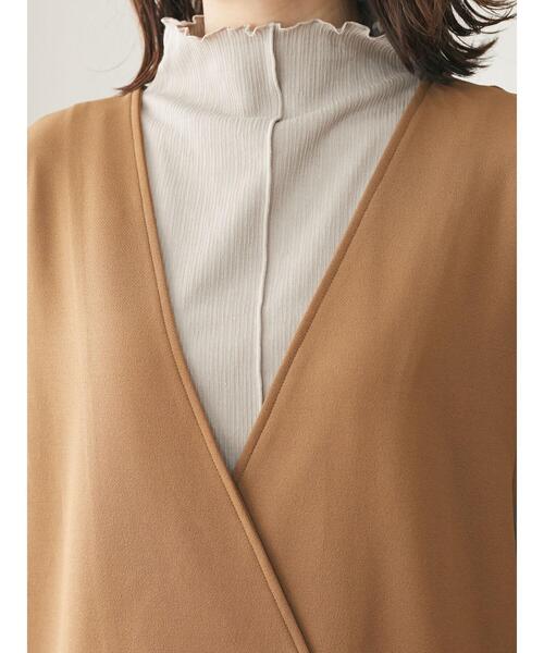 Green　Parks（グリーンパークス）の「ダブルジャンパードレス＊（ワンピース・レディース・キャメル/ブラック・FREE）」の10枚目の写真