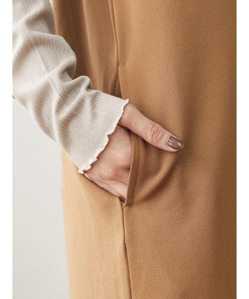 Green　Parks（グリーンパークス）の「ダブルジャンパードレス＊（ワンピース・レディース・キャメル/ブラック・FREE）」の12枚目の写真