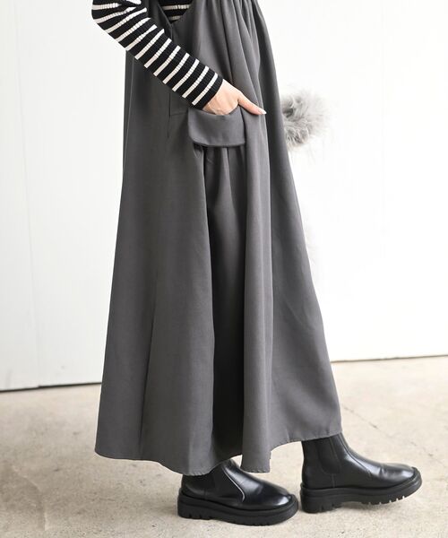 rps（アールピーエス）の「ツイルコールアウトポケットジャンパースカート（ジャンパースカート・レディース・ネイビー/ブラック/カーキ/モカ/チャコールグレー・M/フリー）」の22枚目の写真