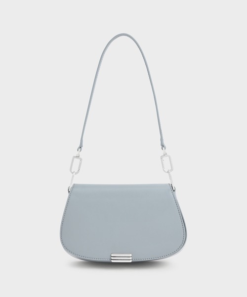 CHARLES & KEITH(チャールズ & キース)の「メタリックアクセント スモールショルダーバッグ / Metallic Accent Small Shoulder Bag(ショルダーバッグ・レディース・ブラック/オリーブ/ブルー系その他4・S)」の3枚目の写真