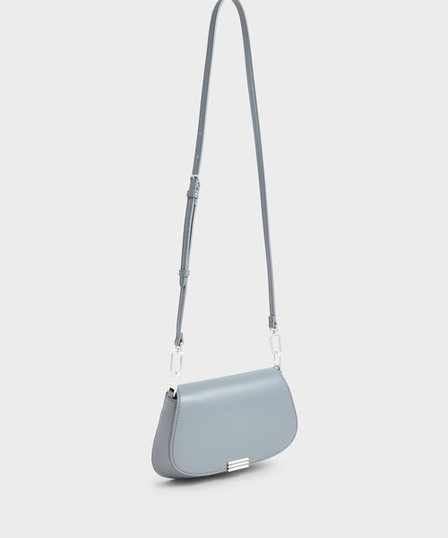 CHARLES & KEITH(チャールズ & キース)の「メタリックアクセント スモールショルダーバッグ / Metallic Accent Small Shoulder Bag(ショルダーバッグ・レディース・ブラック/オリーブ/ブルー系その他4・S)」の18枚目の写真