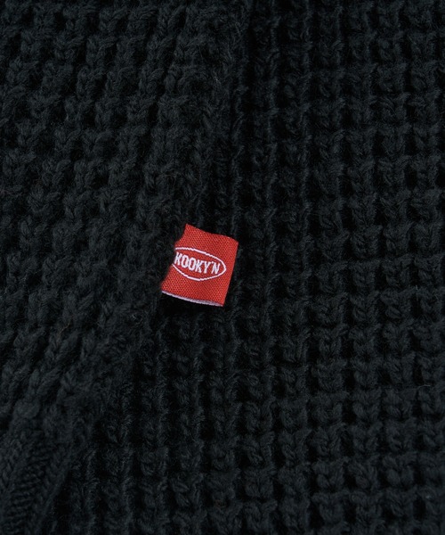 WHO'S WHO gallery（フーズフーギャラリー）の「【KOOKY'N/クーキー】スタンドカラーニットカーディガン（カーディガン/ボレロ・メンズ・チャコールグレー/ブラック/ブラウン・FREE）」の20枚目の写真