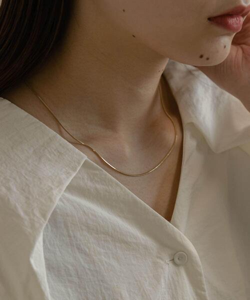 SMELLY（スメリー）の「シンプルスネークチェーンネックレス（ネックレス・レディース・シルバー/ゴールド/ピンク系その他・-）」の20枚目の写真